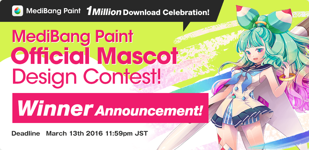 MediBang Paint official mascot design contest! Winner Announcement!